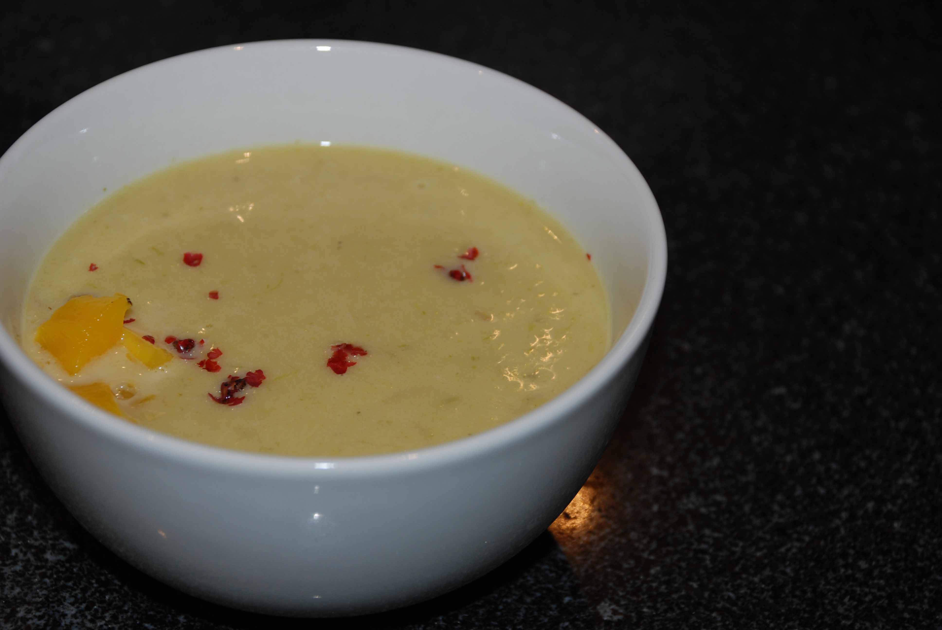 Mango-Lauch-Suppe