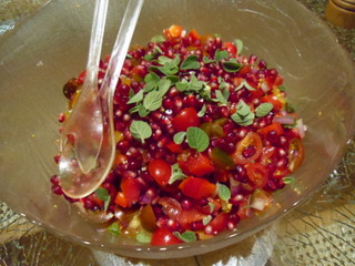 Tomaten-Granatapfel-Salat