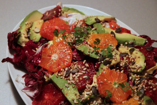 Blutorangen-Wintersalat